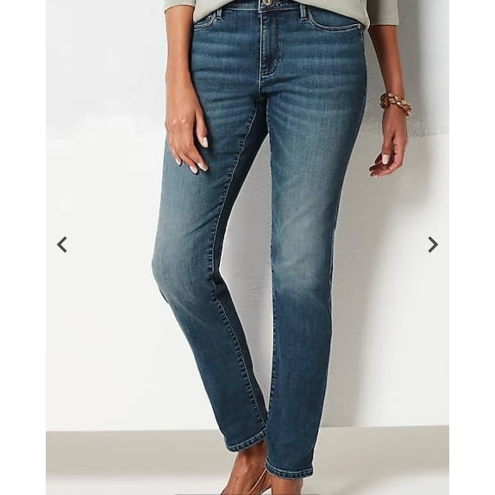 J. Jill Women's Straight Leg Jeans - Blue